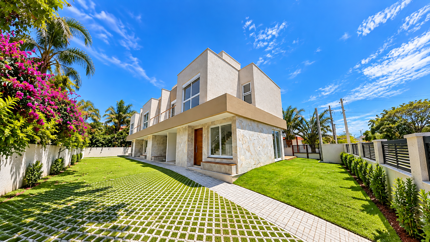 Vista aérea de empreendimento residencial da Cardoso & Carvalho